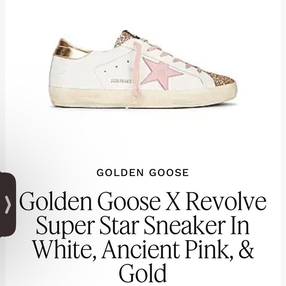 Golden Goose Superstar sneaker size 36. Like new, only worn a few times